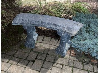 Cement Garden Bench - Vintage - Unique Curved Shape