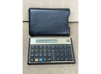 Vintage HP 12C Financial Calculator With Case