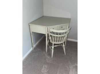 Vintage Ethan Allen Corner Desk And Chair