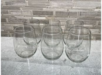 (Set Of 6) 4.5' Stemless Wine Glasses