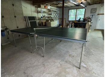 Ping Pong, Table Tennis Table (Folds In Half For Upright Storage)