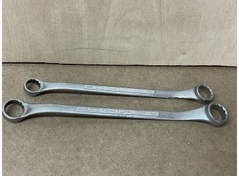 (2) Craftsman Double Box End Wrenches - Forged In USA