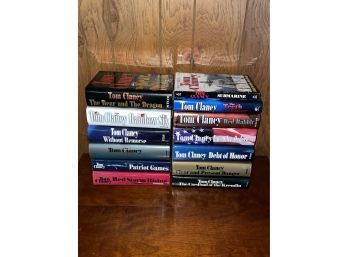 Lot Of 13 TOM CLANCY Military Thriller Novel Books (Lot #1)