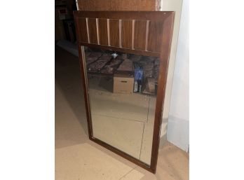 Vintage Mid Century Modern Wood Mirror