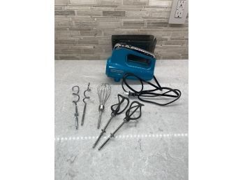 Black & Decker Teal Kitchen Mixer With Multiple Attachments