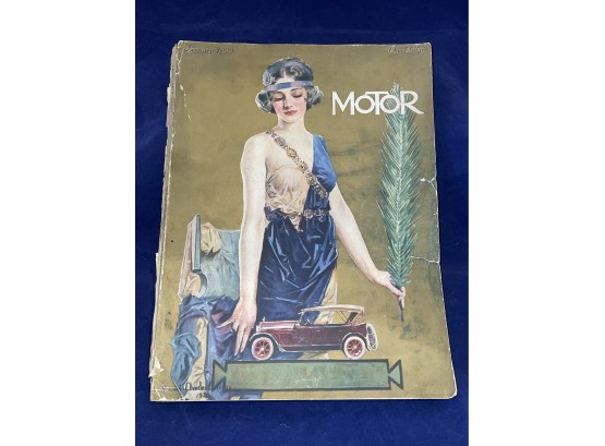 January 1923 MoToR Magazine - Very Rare Early Automobile, Antique Car Advertising