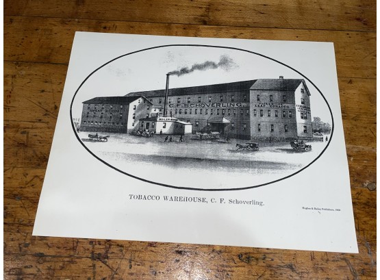 C.F. Schoverling Tobacco Warehouse (New Milford, CT) Historic Building Print