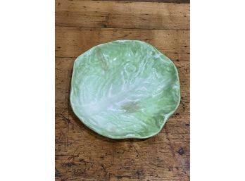 Antique Wannopee Lettuce Leaf 7' Plate - New Milford Pottery
