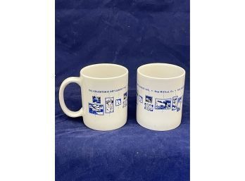 (2) Housatonic Art League Coffee Mugs
