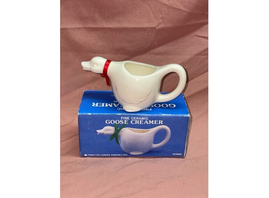 Cute Ceramic Goose Creamer 1985 Ron Gordon Designs