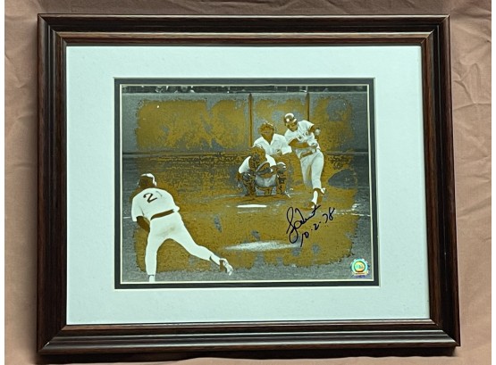 Bucky Dent Autographed Picture In Frame - AllStarLineup Baseball Collectible
