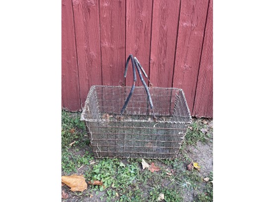 Vintage Wire Shopping Basket - Country, Mercantile Decor