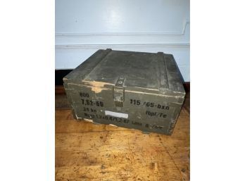 Vintage Russian Military Wood Ammunition Box - Ammo Crate