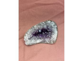 Amethyst Geode Crystal #1 Purple And Clear