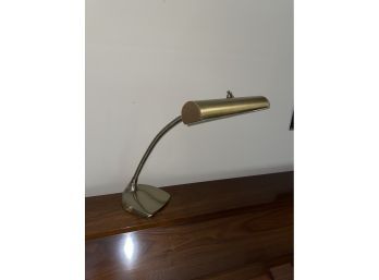 Vintage Brass Gooseneck Desk Lamp, Piano Music Lamp