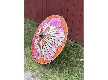 Vintage Paper Parasol/Umbrella - Made In Japan