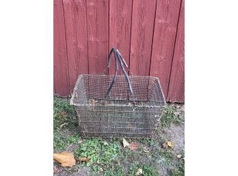 Vintage Wire Shopping Basket - Country, Mercantile Decor