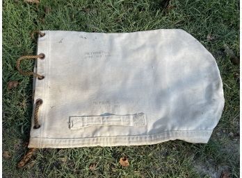 Vintage US Navy Canvas Duffle Bag - Military Collectible