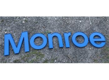 MONROE (Connecticut Town) Blue Sign Letters