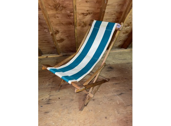 Vintage Canvas Sling Cruise Ship Deck Chair #2