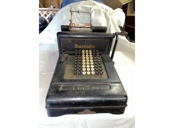 Antique Burroughs Adding Machine - Early Calculator