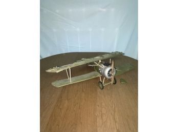 Vintage Balsa Wood Military Fighter Plane Model #1