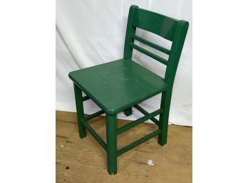 Vintage Green Child's Chair