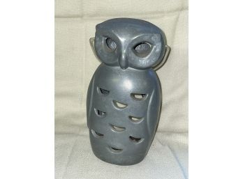Vintage Cast Aluminum Owl Candle Holder