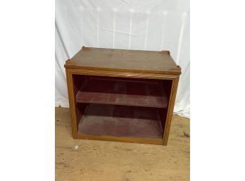 Single Shelf Wood Cabinet
