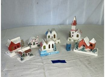 Vintage Christmas Village Putz House Lot #4 Made In Japan