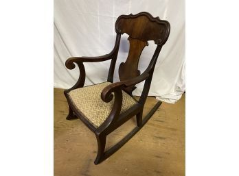 Antique Mahogany Rocking Chair