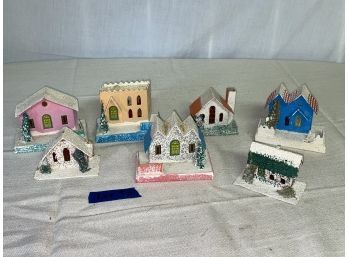 Vintage Christmas Village Putz House Lot #3 Made In Japan
