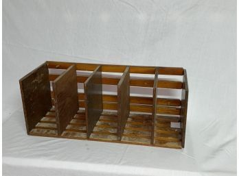 Wood Shelf, Mail/Paper Sorter