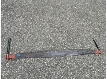 Antique Saw #12 - Red And Green 2 Man