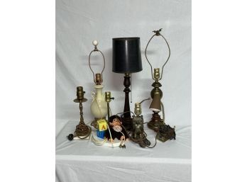 Lot Of Vintage Table Lamps