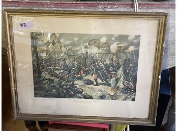 Vintage World War 1 'French Infantry Chateau Of Mondement' R.F. Collier & Son Framed Print #2