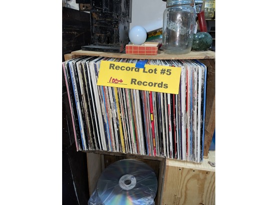 Lot #5 (Over 100) Vinyl Records DJ Music Collection