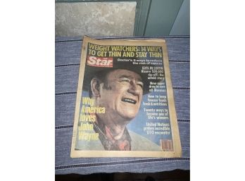 1978 John Wayne, Elvis 'The Star' Tabloid Newspaper