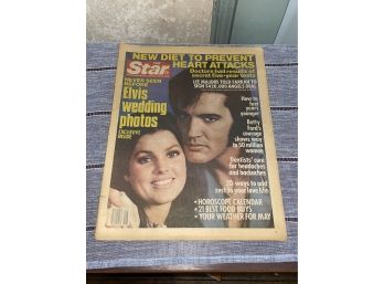 1978 Elvis Wedding Photos 'The Star' Tabloid Newspaper
