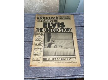 1977 Elvis: The Untold Story - National Enquirer Tabloid Newspaper