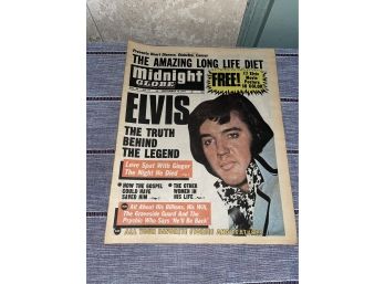 1977 Elvis: Truth Behind The Legend 'Midnight Globe' Tabloid Newspaper