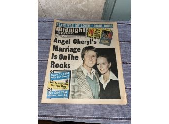 1977 Elvis, Angel Cheryl 'Midnight Globe' Tabloid Newspaper
