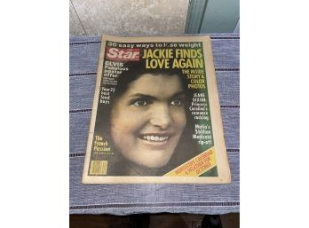 1977 'The Star' Tabloid Newspaper Elvis, Jackie Onassis