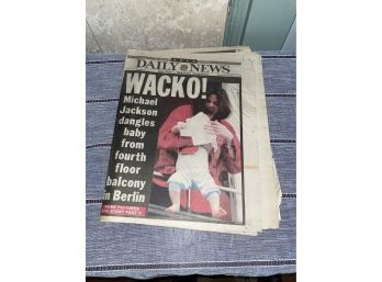 2002 Michael Jackson WACKO 'Daily News' Newspaper