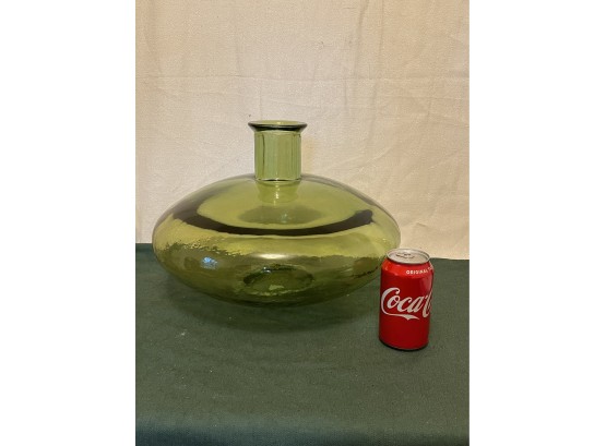Large Green Recycled Glass Vase - San Miguel, Vidrios - Made In Spain