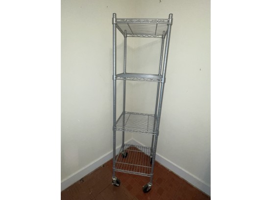 Rolling Wire Rack With Adjustable Shelves - Great Pantry Size