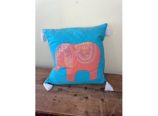 Cute Elephant Accent/Throw Down Pillow