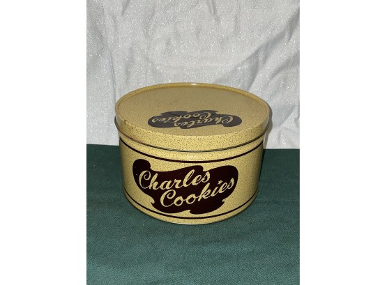 Vintage Charles Cookies Advertising Tin