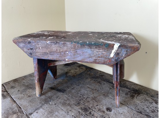 Small Antique Rustic Bench - Country Home Decor