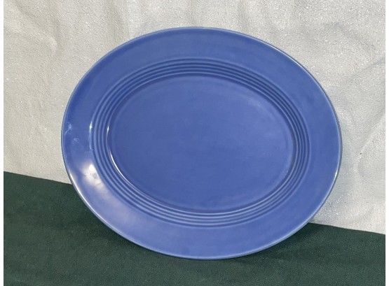 Vintage Blue Homer Laughlin Harlequin Serving Platter